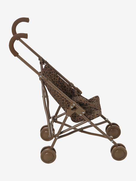 Large Leopard Print Lightweight Pushchair, Vertbaudet x Envie de Fraise brown 