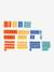 Set of 100 Plastic Building Bricks multicoloured 