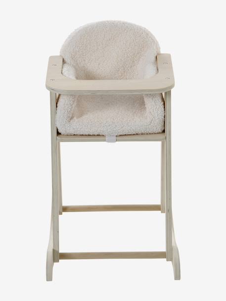 Rocking High Chair in FSC®100% Wood for Dolls wood 
