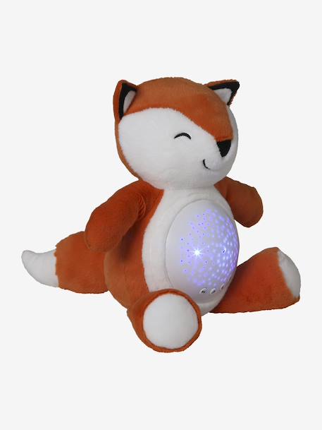 Stars Projecting Fox Night Light denim blue+golden yellow+grey+Grey+Orange 
