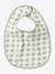 Vertbaudet Pack of 7 Newborn Bibs aqua green+chequered green+Light Green/Print+White 