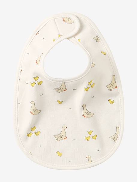 Vertbaudet Pack of 7 Newborn Bibs aqua green+chequered green+Light Green/Print+White 