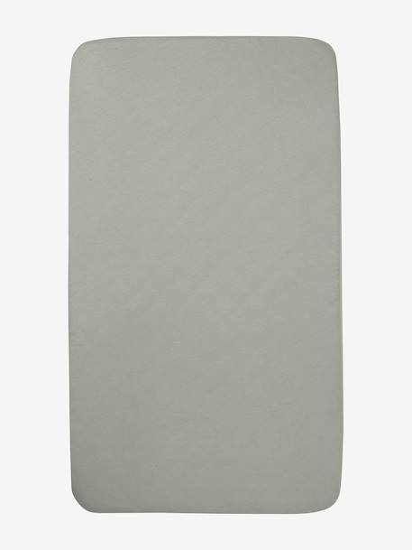 Pack of 2 Covers for Cots & Co-Sleeping Cribs, in Organic Cotton* Dark Blue/Print+printed white+twine+White 