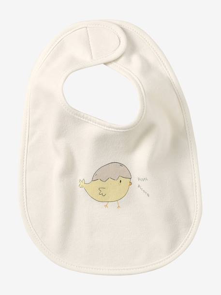 Vertbaudet Pack of 7 Newborn Bibs aqua green+chequered green+Light Green/Print+White 