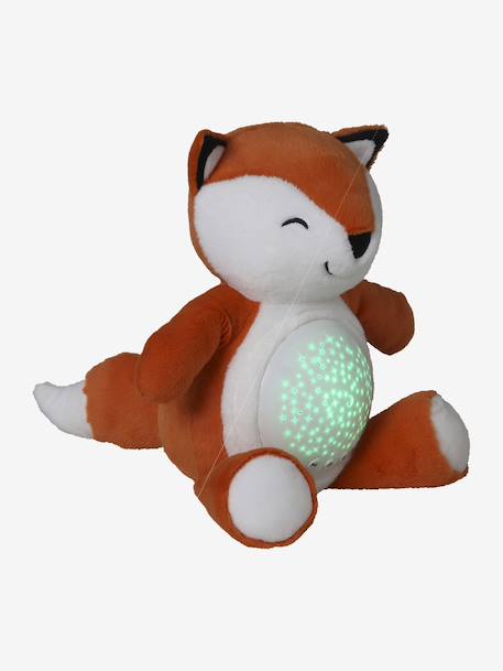 Stars Projecting Fox Night Light denim blue+golden yellow+grey+Grey+Orange 