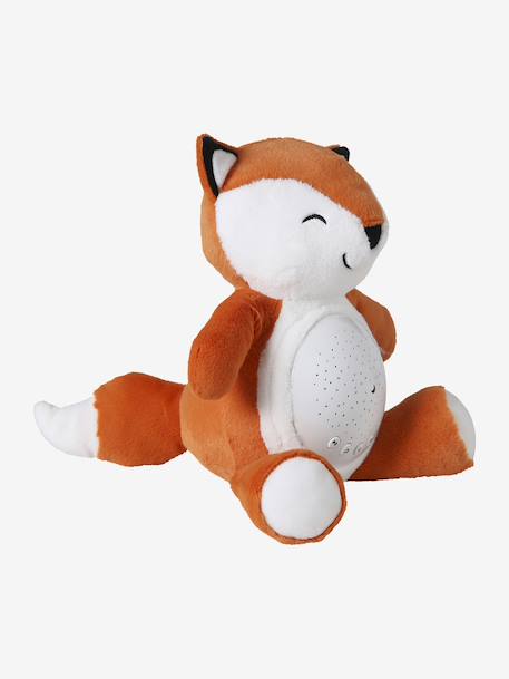 Stars Projecting Fox Night Light denim blue+golden yellow+grey+Grey+Orange 