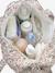 JOIOSA cotton muslin changing bag bronze+ecru+night blue+printed beige 