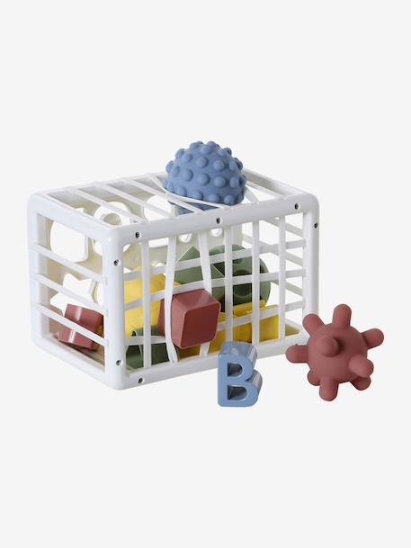 Shape sorter with elastic bands white 