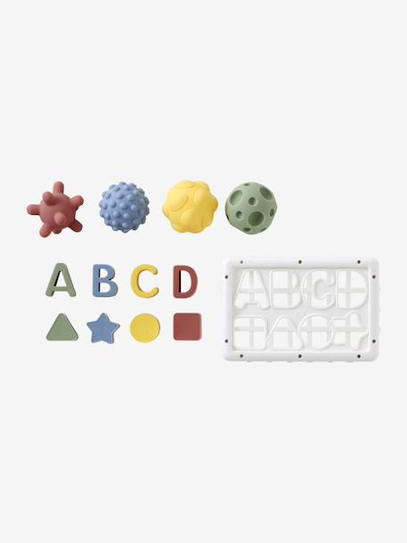 Shape sorter with elastic bands white 