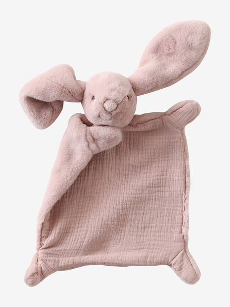 Two-Tone Rabbit Comforter rose+white 