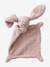 Two-Tone Rabbit Comforter rose+white 