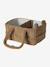 Storage basket with 2 compartments beige 