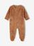 Onesie with Animal or Heart Print for Newborns chocolate+ecru 