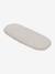 Carrycot Liner in Cotton Gauze grey blue+printed beige+white 