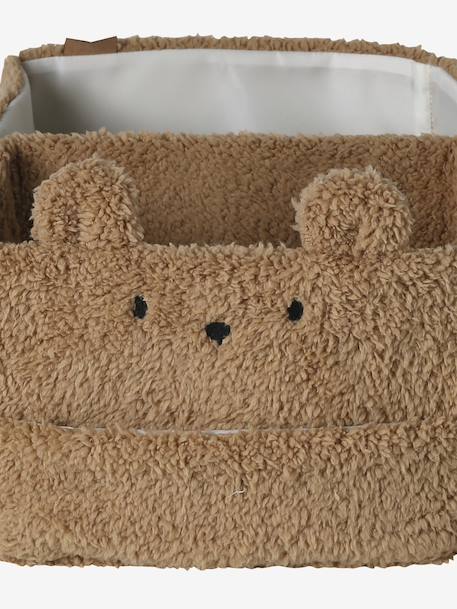Storage basket with 2 compartments beige 