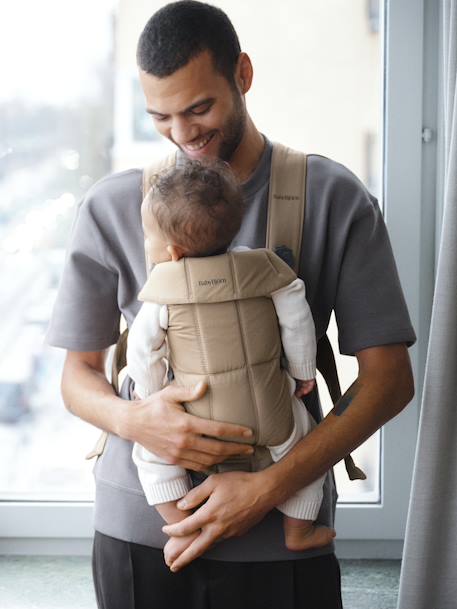 BABYBJÖRN Mini woven baby carrier beige+black 