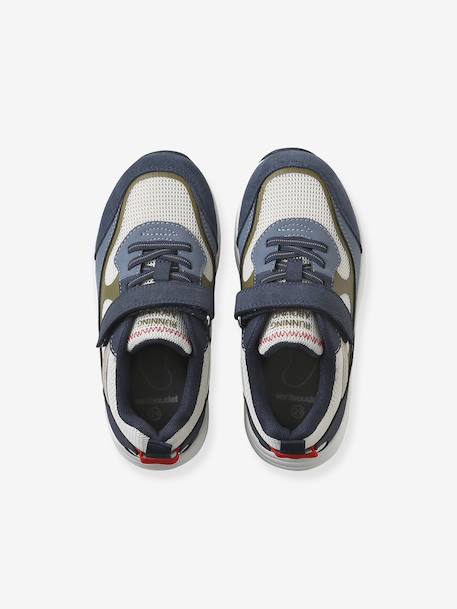 Lace-up & Hook-&-Loop Trainers for Children, Designed for Autonomy set blue 
