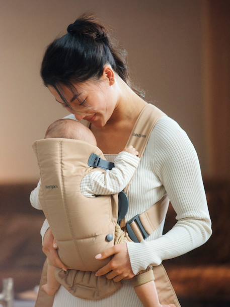 BABYBJÖRN Mini woven baby carrier beige+black 