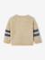Knitted baby jumper with jacquard pattern marl beige 