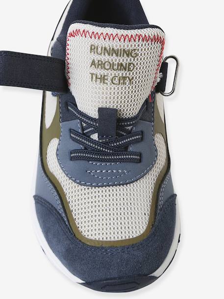 Lace-up & Hook-&-Loop Trainers for Children, Designed for Autonomy set blue 