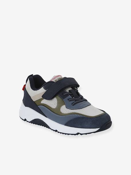 Lace-up & Hook-&-Loop Trainers for Children, Designed for Autonomy set blue 