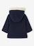 Coat with Hood for Baby Girls Light Grey+navy blue 