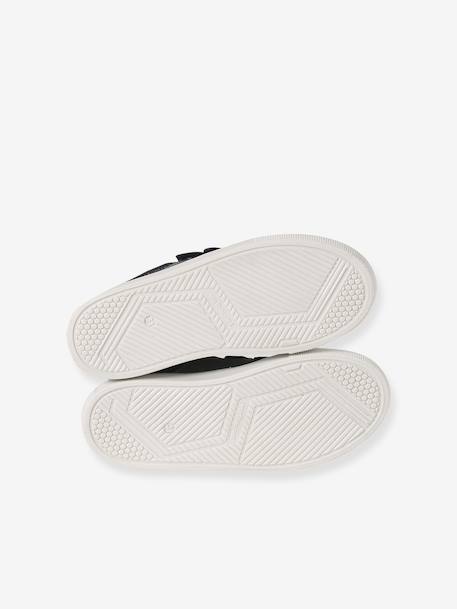 Trainers with leather velcro straps for children set grau 