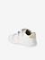 Trainers with leather velcro straps for babies gold+rosy+white 