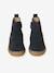 Leather Zipped & Elasticated Chelsea Boots for Babies navy blue 