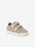 Trainers with leather velcro straps for babies gold+rosy+white 