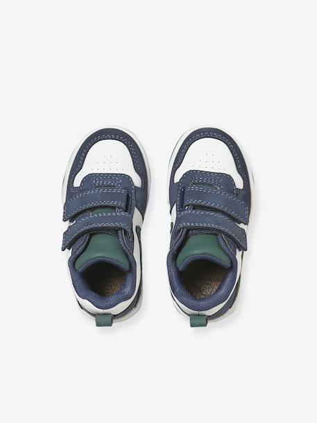 High-top trainers with hook and loop fastener for babies set blue 