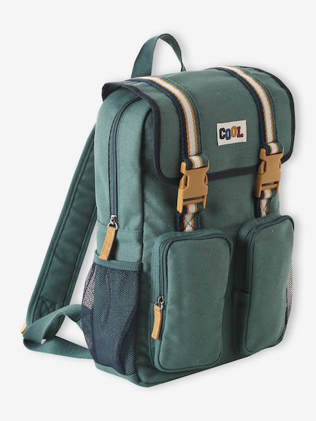Backpack 'Cool school' for boys peacock blue 