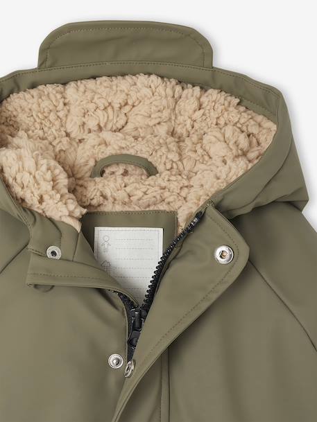 Sherpa-Lined Hooded Raincoat for Babies hazel+olive 