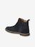 Elasticated Leather Boots for Children, Designed for Autonomy navy blue 
