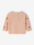 Embroidered little hearts baby jumper rosy 