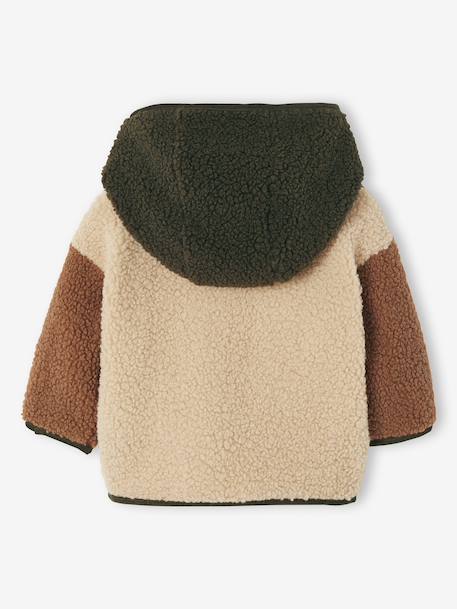 Sherpa Hooded Coat for Babies sandy beige 