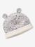 Sherpa-Lined Floral Print Beanie & Snood Set for Babies printed pink 