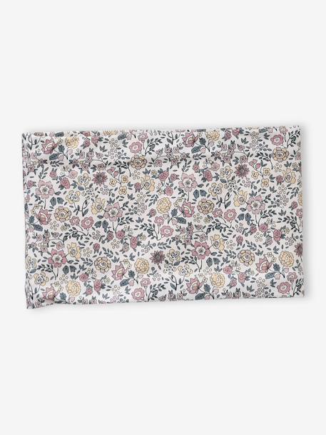 Sherpa-Lined Floral Print Beanie & Snood Set for Babies printed pink 