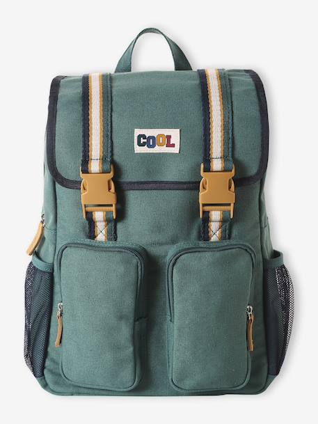 Backpack 'Cool school' for boys peacock blue 