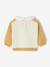 Girl's sweatshirt with a Peter Pan collar ochre 