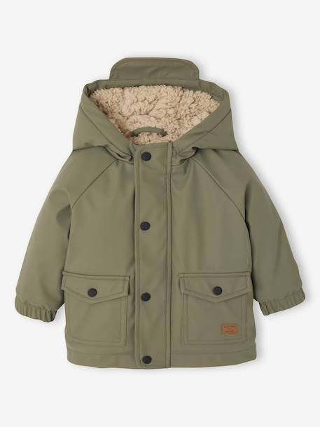 Sherpa-Lined Hooded Raincoat for Babies hazel+olive 