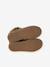 Girls' lined leather boots camel 