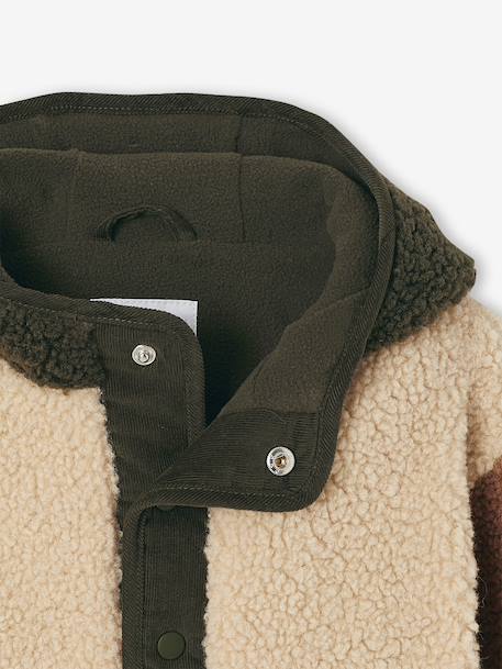 Sherpa Hooded Coat for Babies sandy beige 
