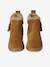 Girls' lined leather boots camel 