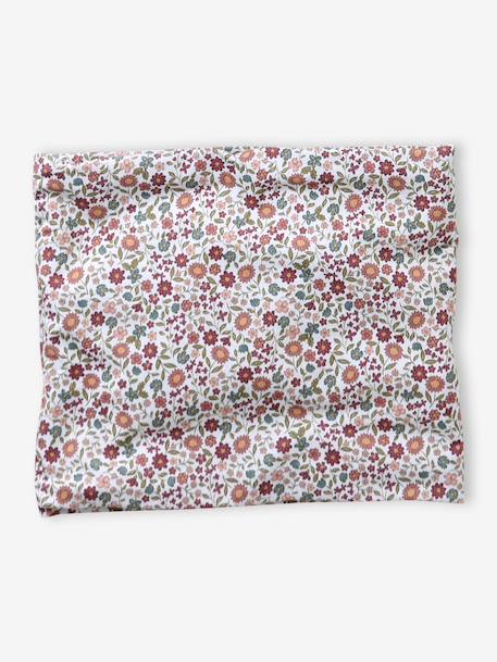 Floral Beanie + Snood Set dusky pink 