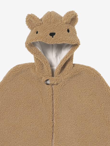 Travel Poncho Adaptable to Car Seat & Baby Carrier beige+ecru 