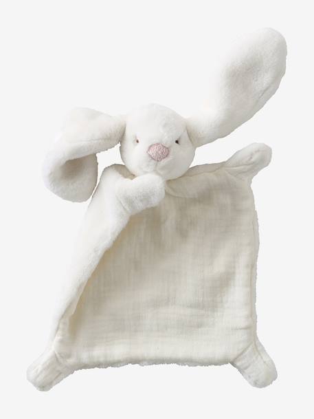 Two-Tone Rabbit Comforter rose+white 