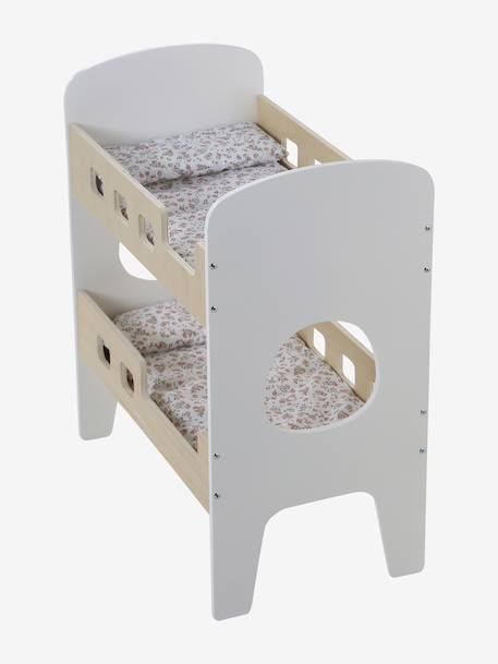 Bunk Bed in FSC® Wood for Baby Dolls white 
