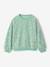 Sequinned Sweatshirt for Girls mauve+turquoise 