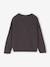 Rib Knit Jumper with Iridescent Patch, for Girls anthracite+violet 